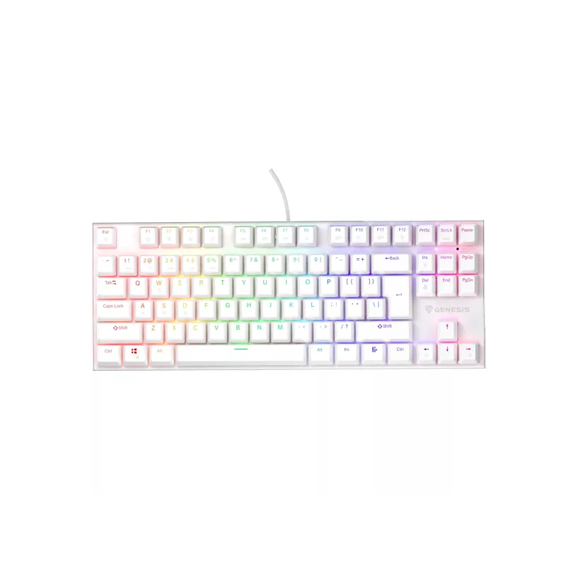 GENESIS Thor 303 TKL Tastatur Gaming USB QWERTY US International Weiß