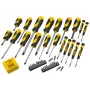 Manueller Schraubendrehersatz STANLEY STHT0-62113 mit Kreuzschlitz-, Robertson- und Torx-Spitzen, magnetischen Spitzen, ergonomischen Griffen