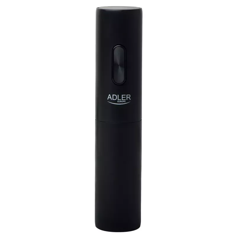 Elektrischer Weinöffner Adler AD 4509 — kabelloser batteriebetriebener Flaschenöffner, schwarz