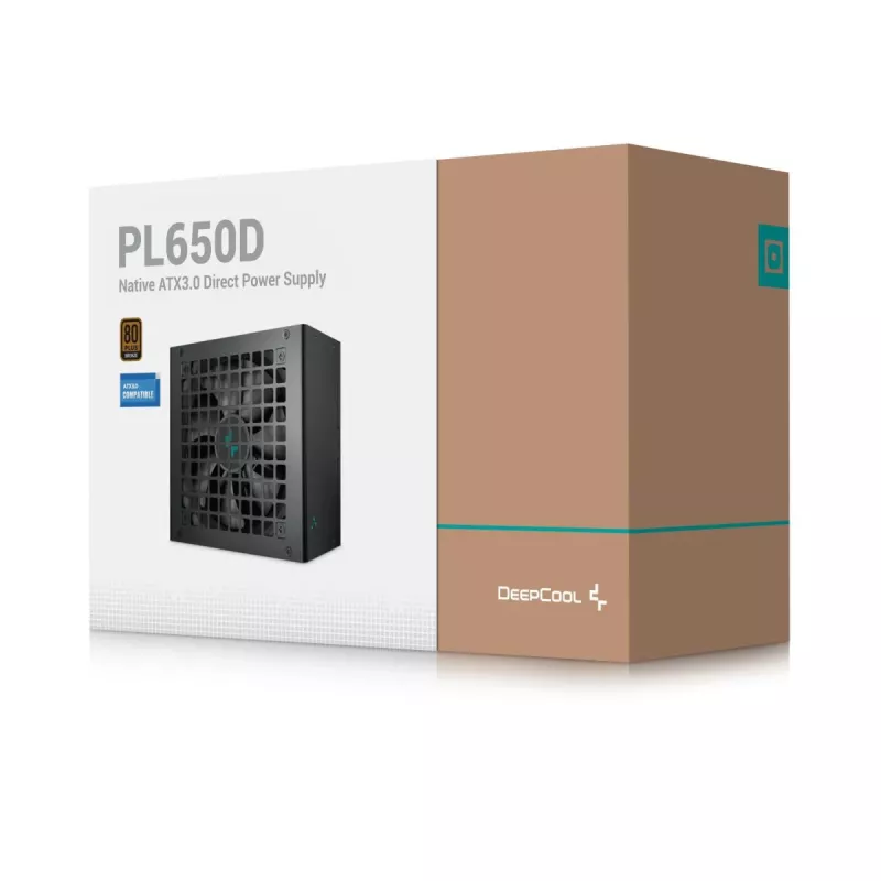 DEEPCOOL Pl650d Netzteil 650 W 20+4 Pin ATX - Schwarz