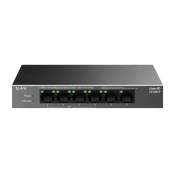 TP-Link LiteWave LS106LP Netzwerk-Switch Unmanaged Fast Ethernet (10/100) Power over Ethernet (PoE) Schwarz