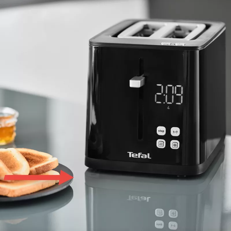 Toaster Tefal TT6408 — 2 Scheiben, 850 W, Schwarz