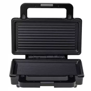 Sandwichmaker Adler AD 3073 — 2 Sandwiches, 1400 W, silber/schwarz, herausnehmbare Platten, vertikale Aufbewahrung