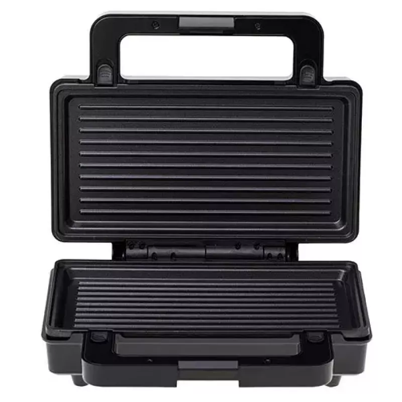 Sandwichmaker Adler AD 3073 — 2 Sandwiches, 1400 W, silber/schwarz, herausnehmbare Platten, vertikale Aufbewahrung