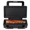 Sandwichmaker Adler AD 3073 — 2 Sandwiches, 1400 W, silber/schwarz, herausnehmbare Platten, vertikale Aufbewahrung
