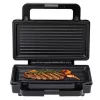 Sandwichmaker Adler AD 3073 — 2 Sandwiches, 1400 W, silber/schwarz, herausnehmbare Platten, vertikale Aufbewahrung