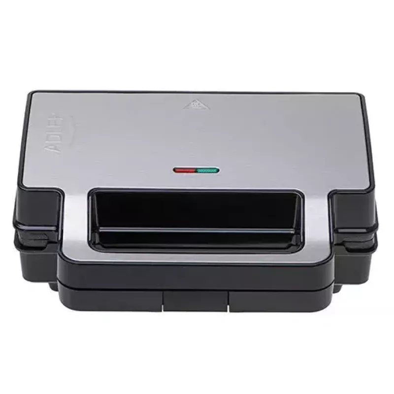 Sandwichmaker Adler AD 3073 — 2 Sandwiches, 1400 W, silber/schwarz, herausnehmbare Platten, vertikale Aufbewahrung