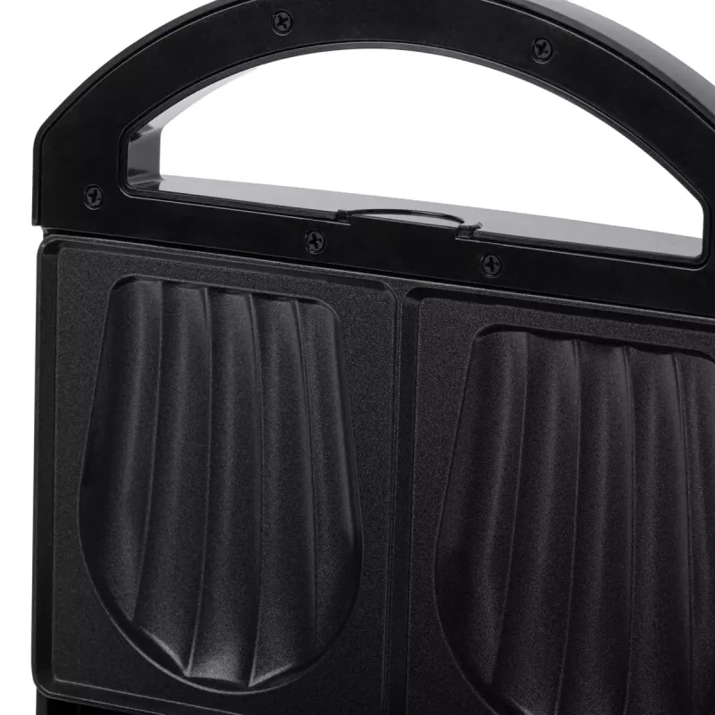 Sandwichmaker Adler AD 3069 – kompakte Tisch-Sandwichpresse, 750 W, 2 Sandwiches, schwarz
