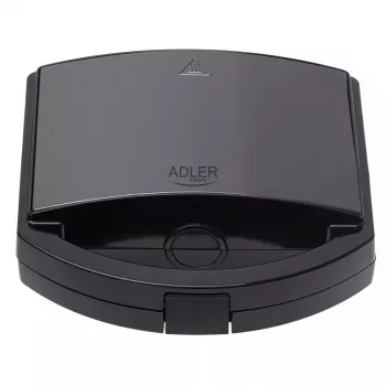 Sandwichmaker Adler AD 3069 – kompakte Tisch-Sandwichpresse, 750 W, 2 Sandwiches, schwarz