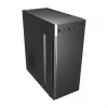 PC Case FSP CMT160 Midi Tower Schwarz — supports ATX/µATX/ITX, 1×3.5 inch + 2×2.5 inch bays, 1×5.25 inch, USB 3.2 Gen1 Type-A, 173×370×410 mm