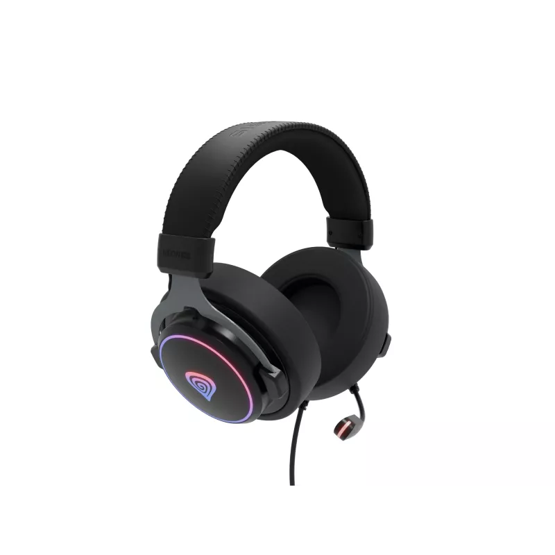 GENESIS Neon 764 Headset Kabelgebundenes Gaming-Headset mit Kopfbügel USB Typ-A Schwarz