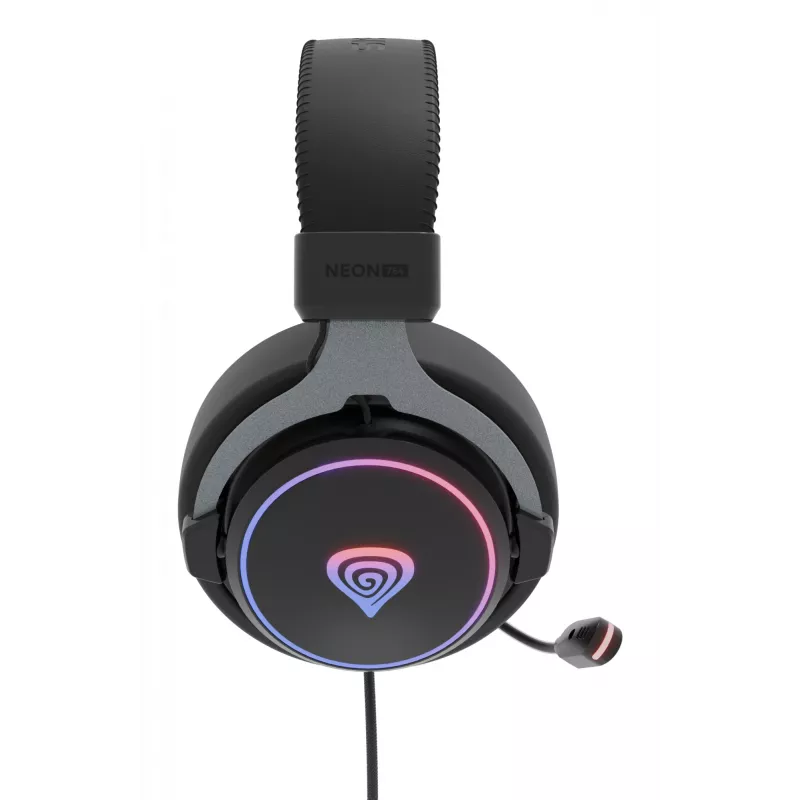 GENESIS Neon 764 Headset Kabelgebundenes Gaming-Headset mit Kopfbügel USB Typ-A Schwarz