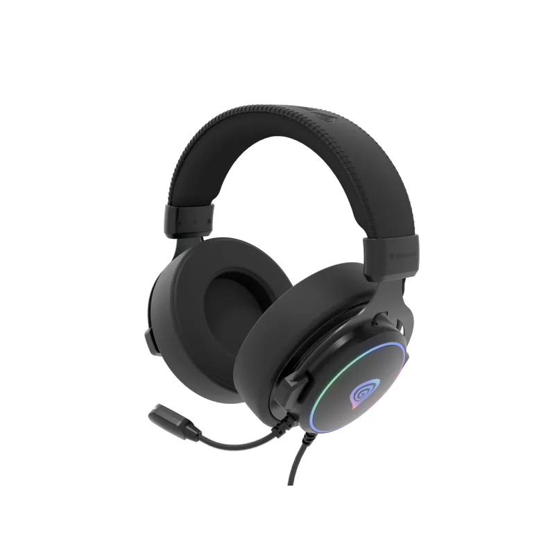 GENESIS Neon 764 Headset Kabelgebundenes Gaming-Headset mit Kopfbügel USB Typ-A Schwarz