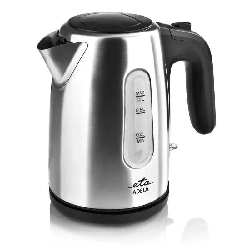 Wasserkocher ETA ETA160490000 — 1 L, 1600 W, Edelstahl, Wasserstandsanzeige