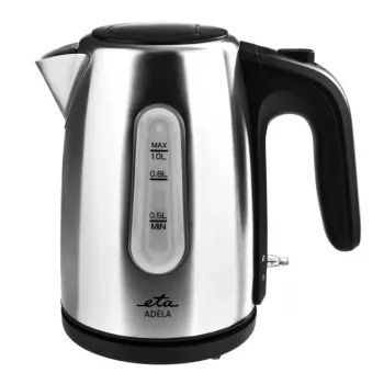 Wasserkocher ETA ETA160490000 — 1 L, 1600 W, Edelstahl, Wasserstandsanzeige