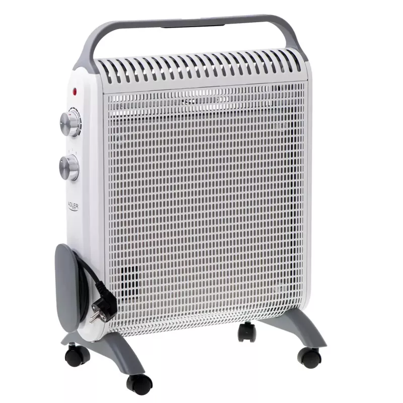 Elektrokonvektor Adler AD 7750, 2000 W, 2 Leistungsstufen, IP24, weiß