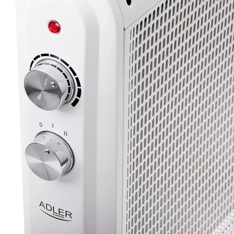 Elektrokonvektor Adler AD 7750, 2000 W, 2 Leistungsstufen, IP24, weiß