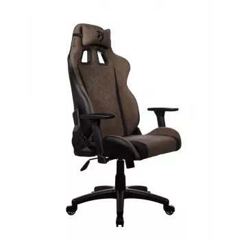 Gaming-Stuhl Arozzi Avanti SoftFabric Braun — Stoffpolsterung, ergonomisches Design, höhenverstellbar und neigbar