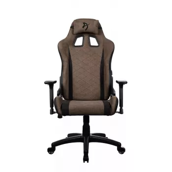 Gaming-Stuhl Arozzi Avanti SoftFabric Braun — Stoffpolsterung, ergonomisches Design, höhenverstellbar und neigbar