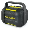 Baustellenradio Muse M-968 BTY — Analoges FM, 40 W RMS, Bluetooth 10 m, staub-/stoßfest, Schwarz/Gelb