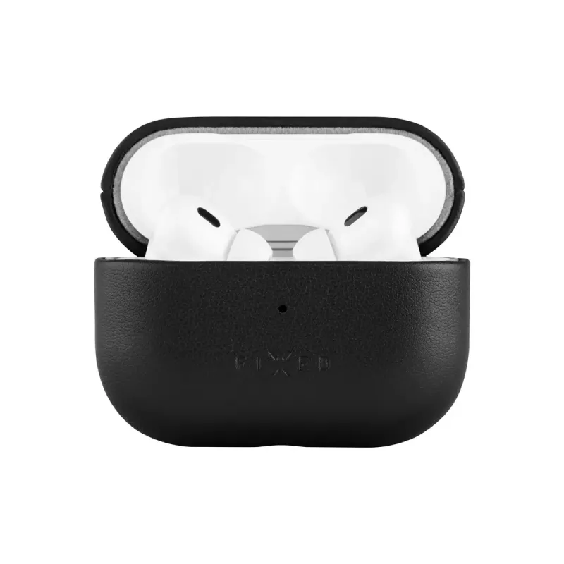 Schutzhülle aus Leder FIXED FIXLPM-999-BK für Ohrhörer mit MagSafe-Unterstützung, schwarz