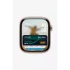 Smartwatch Apple Watch Series 10 GPS 46mm Silbernes Aluminiumgehäuse mit Denim-Sportarmband – M/L