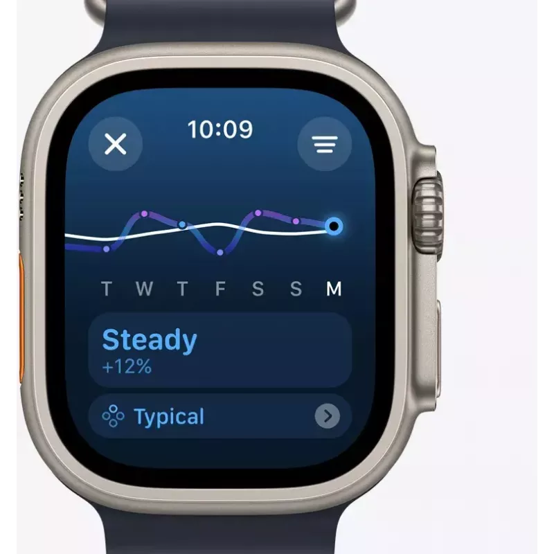 Smartwatch Apple Watch Ultra 2 GPS + Cellular 49 mm Natur Titan-Gehäuse mit Tan Alpine Loop, Medium