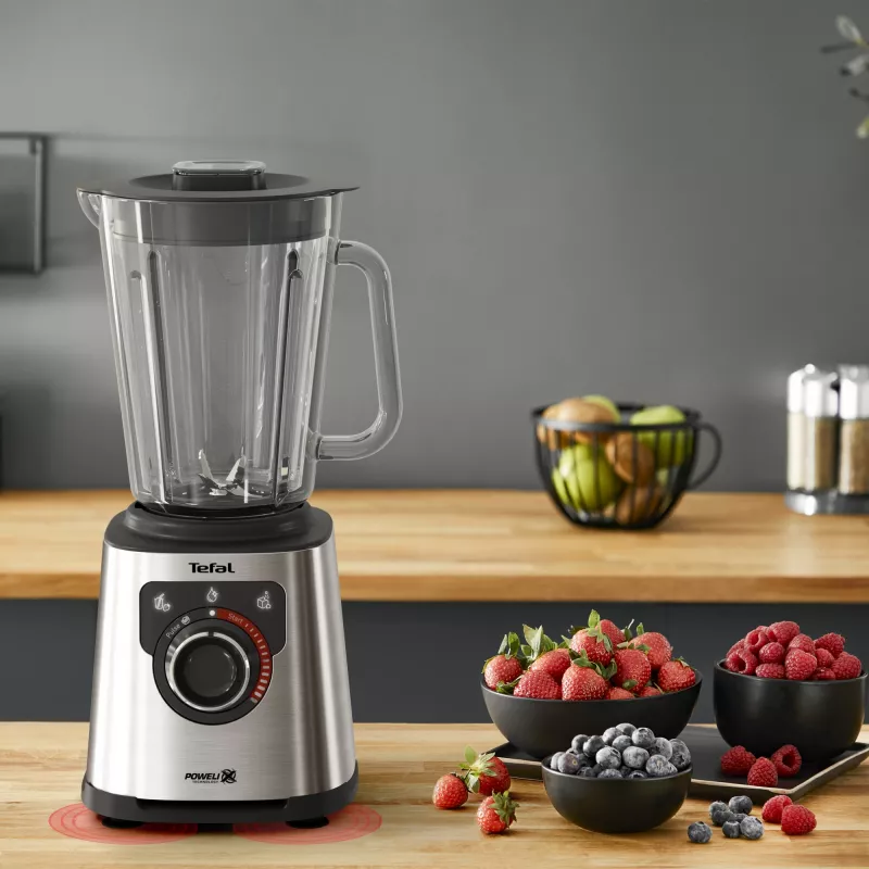 Tefal Perfectmix+ BL871D 1,5 L Standmixer 1200 W Edelstahl, Grau