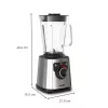 Tefal Perfectmix+ BL871D 1,5 L Standmixer 1200 W Edelstahl, Grau