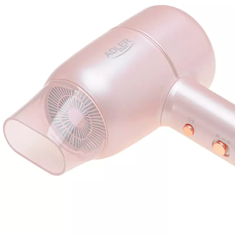 Haartrockner Adler AD 2279p 1800 W, 2 Heizstufen, 2 Geschwindigkeiten, Kaltstufe, Stylingdüse, pink