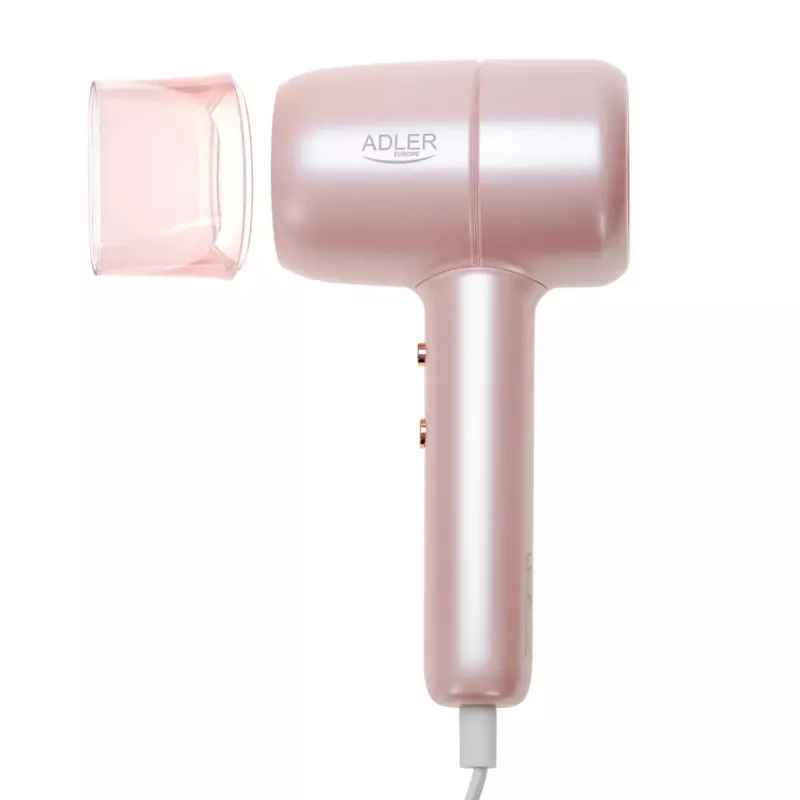 Haartrockner Adler AD 2279p 1800 W, 2 Heizstufen, 2 Geschwindigkeiten, Kaltstufe, Stylingdüse, pink