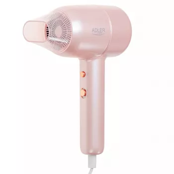 Haartrockner Adler AD 2279p 1800 W, 2 Heizstufen, 2 Geschwindigkeiten, Kaltstufe, Stylingdüse, pink