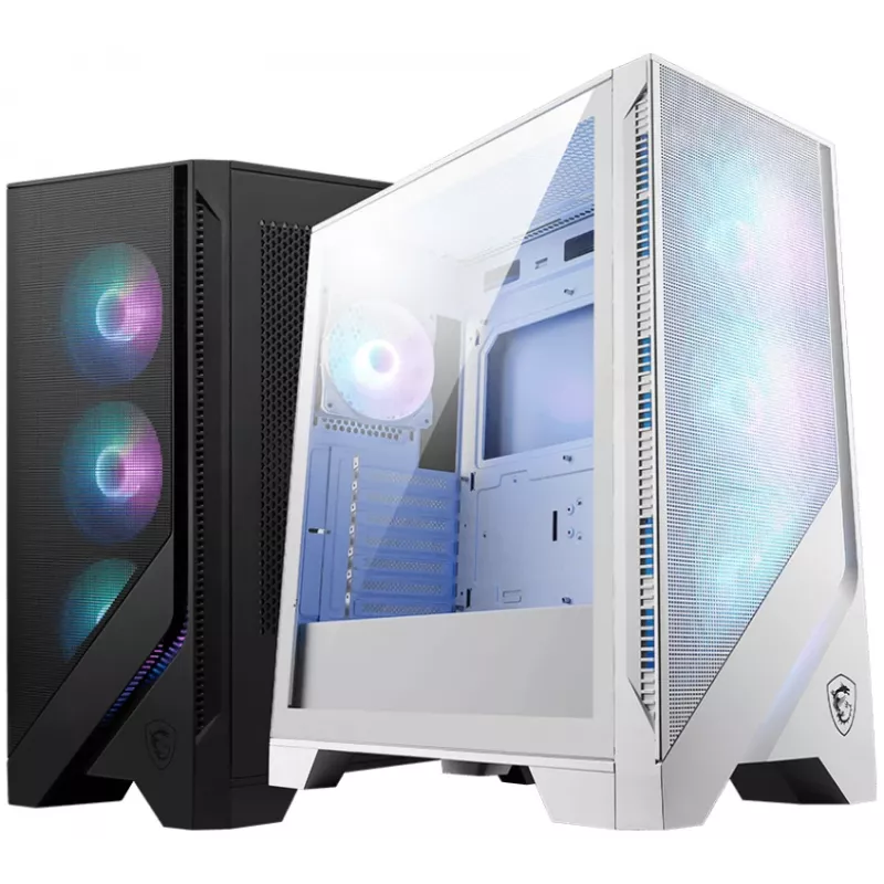 PC-Gehäuse MSI MAG FORGE 320R AIRFLOW Micro Tower Weiß