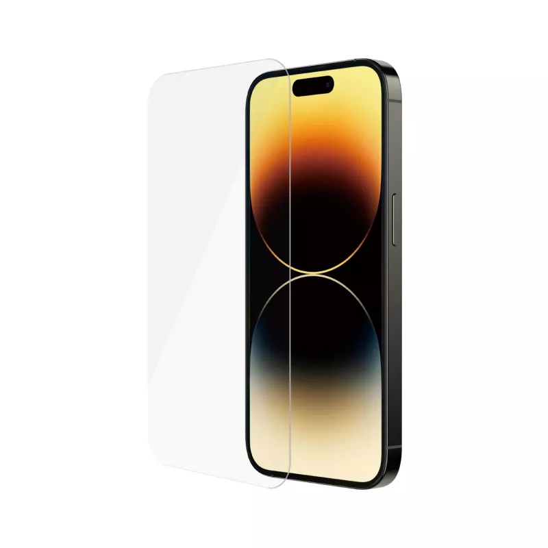 PanzerGlass SAFE. by ® Displayschutzfolie für Apple iPhone 14 Pro Ultra-Wide Fit, kratz- und stoßfest