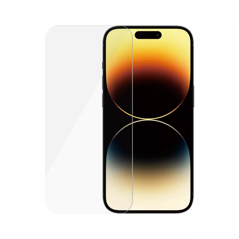 PanzerGlass SAFE. by ® Displayschutzfolie für Apple iPhone 14 Pro Ultra-Wide Fit, kratz- und stoßfest