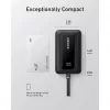 Anker Zolo 10000mAh tragbare Batterie, 30W ultraschnelles Laden, integriertes USB-C-Kabel, schwarz