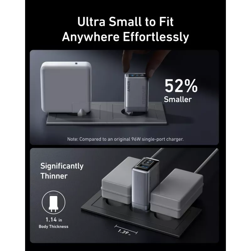 Mobilgeräteladegerät Anker A2688341 Universal Schwarz AC Innenbereich 110–240 V 1 USB 2.0 2 USB-C