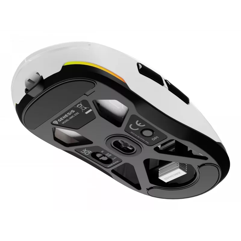 GENESIS Zircon 660 Maus Gaming Rechtshänder RF Wireless + Bluetooth + USB Typ-A Optisch 12000 DPI