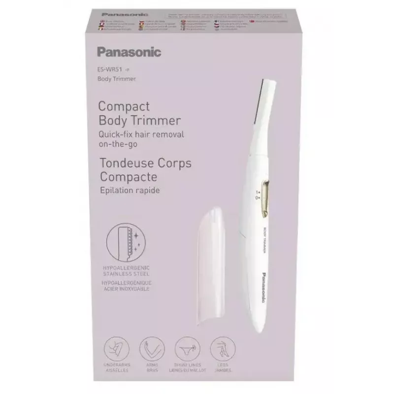 Panasonic Body Trimmer ES-WR51-P503 Kabellos Weiß - wiederaufladbarer Körperhaartrimmer
