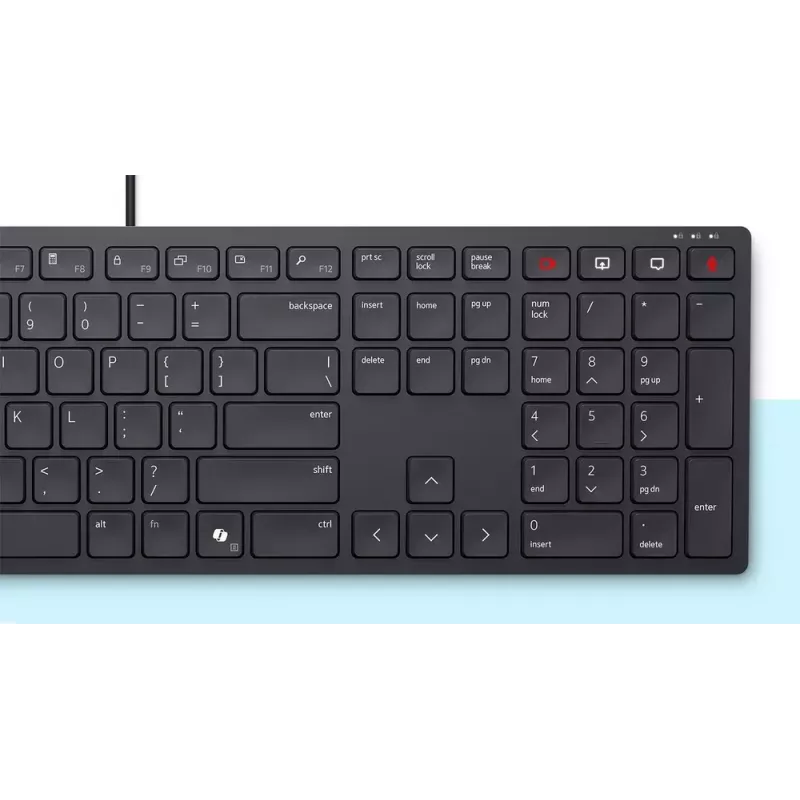 DELL KB525C Office USB QWERTY US International Tastatur, schwarz