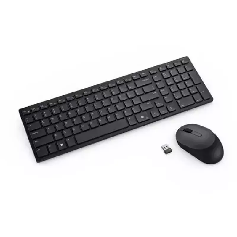 DELL KM555 Leise Tastatur Maus im Lieferumfang enthalten Universal RF Wireless + Bluetooth QWERTY US International Schwarz