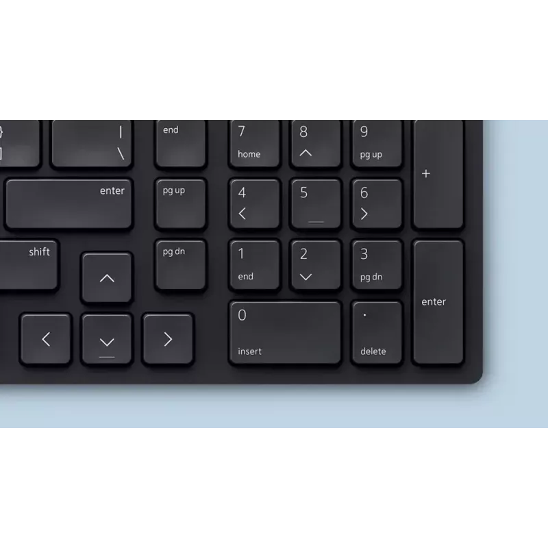 DELL KM555 Leise Tastatur Maus im Lieferumfang enthalten Universal RF Wireless + Bluetooth QWERTY US International Schwarz