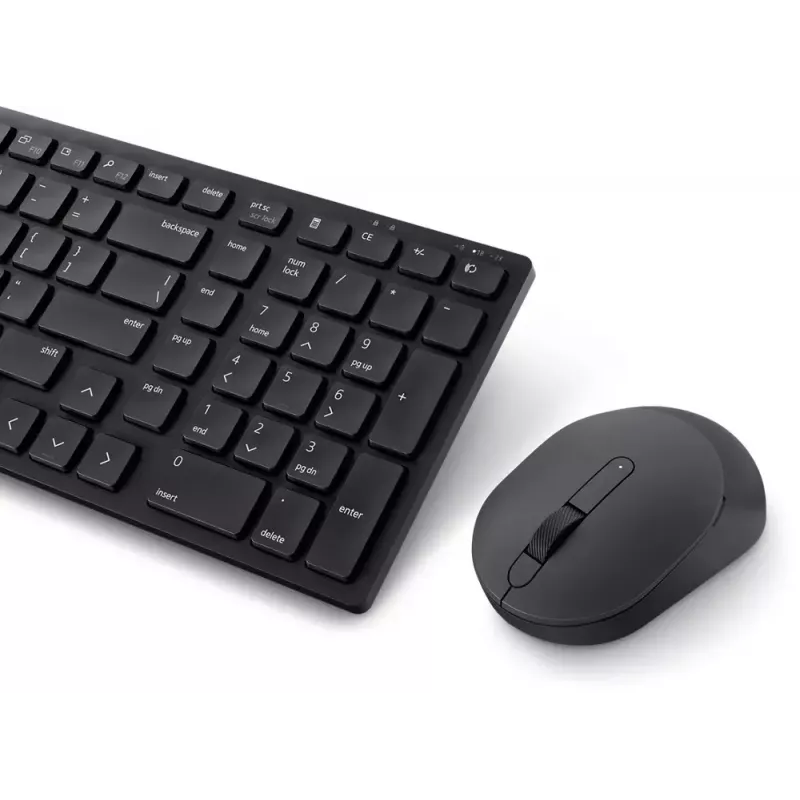 DELL KM555 Leise Tastatur Maus im Lieferumfang enthalten Universal RF Wireless + Bluetooth QWERTY US International Schwarz
