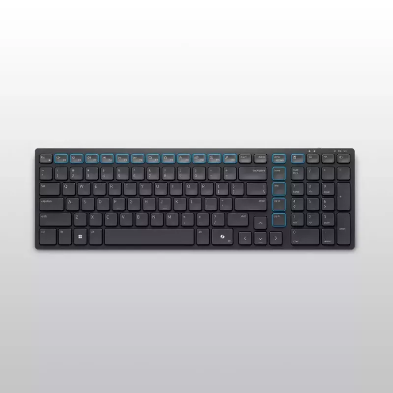 DELL KM555 Leise Tastatur Maus im Lieferumfang enthalten Universal RF Wireless + Bluetooth QWERTY US International Schwarz