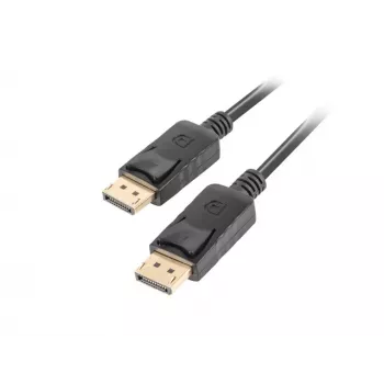 LANBERG DisplayPort M/M-Kabel 19 Pin V1.2 4k 1,8 m Schwarz