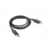 LANBERG DisplayPort M/M-Kabel 19 Pin V1.2 4k 1,8 m Schwarz