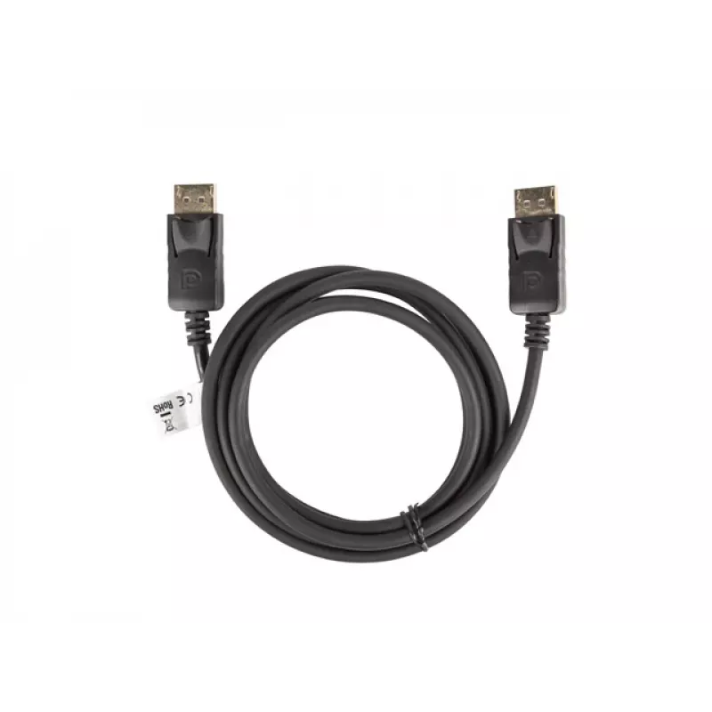 LANBERG DisplayPort M/M-Kabel 19 Pin V1.2 4k 1,8 m Schwarz