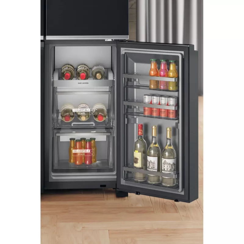 Whirlpool WQ9I FO2BX EF Side-by-Side-Kühlschrank Freistehend 592 L Schwarz