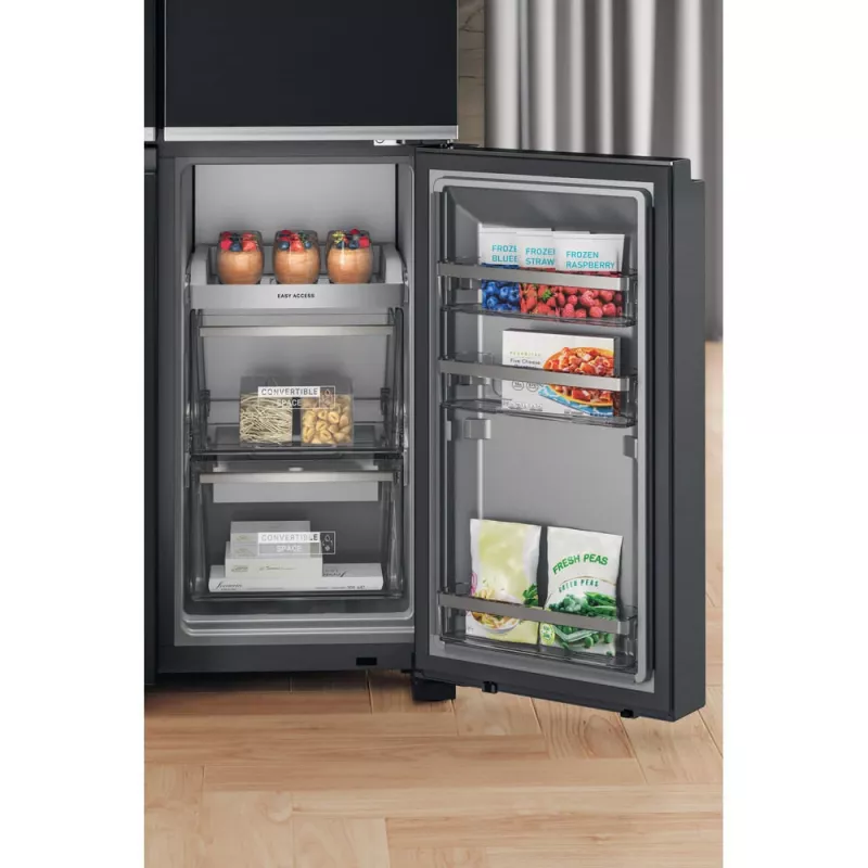 Whirlpool WQ9I FO2BX EF Side-by-Side-Kühlschrank Freistehend 592 L Schwarz