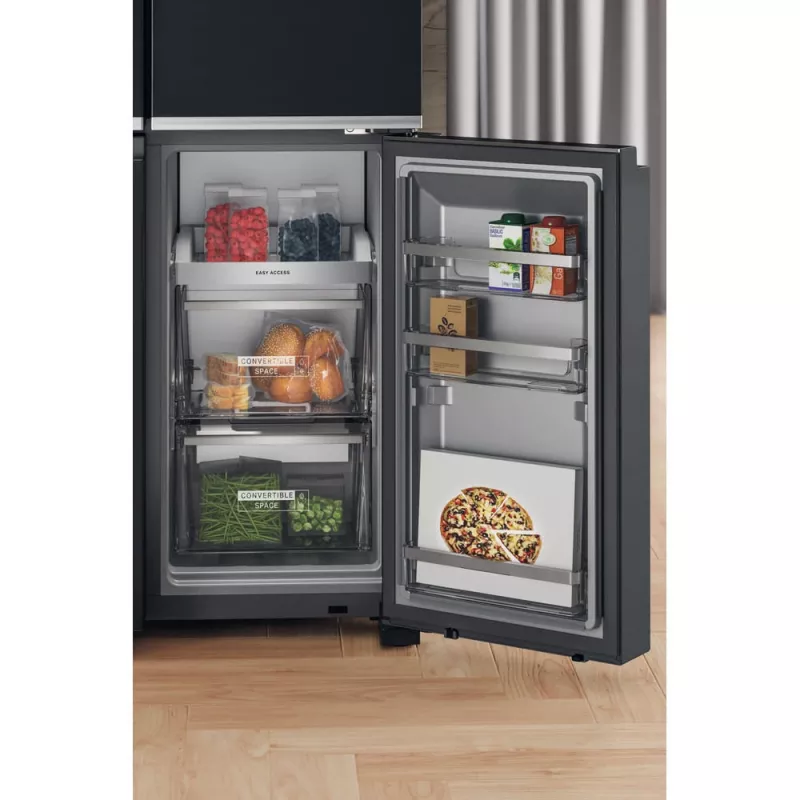 Whirlpool WQ9I FO2BX EF Side-by-Side-Kühlschrank Freistehend 592 L Schwarz